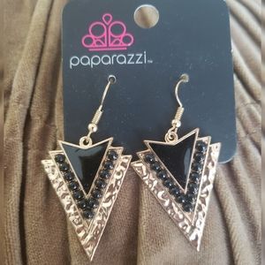 Black and Gold earrings